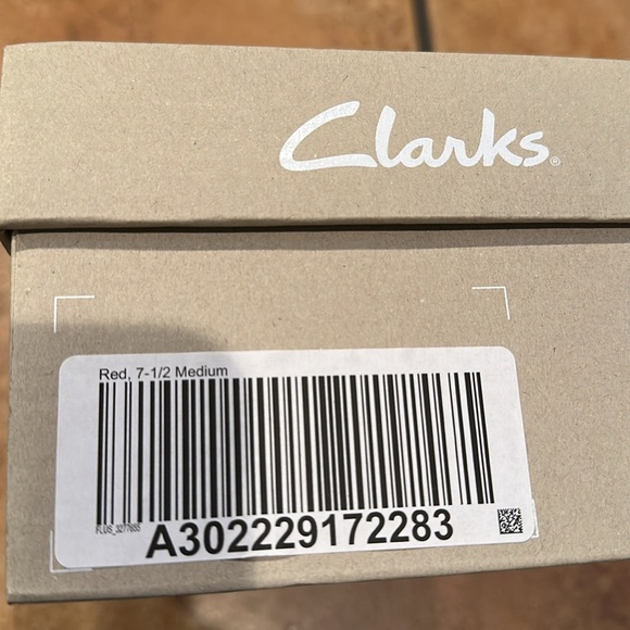 Clarks Red Espadrille Slip-Ons - Picture 2 of 8